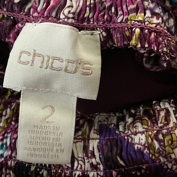 Chico's Multicolor Paisley Blouse - Picture 11 of 12